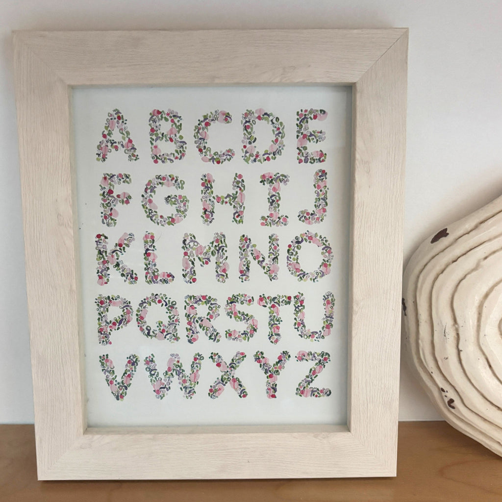 Abstract Alphabet Art Print - 8x10