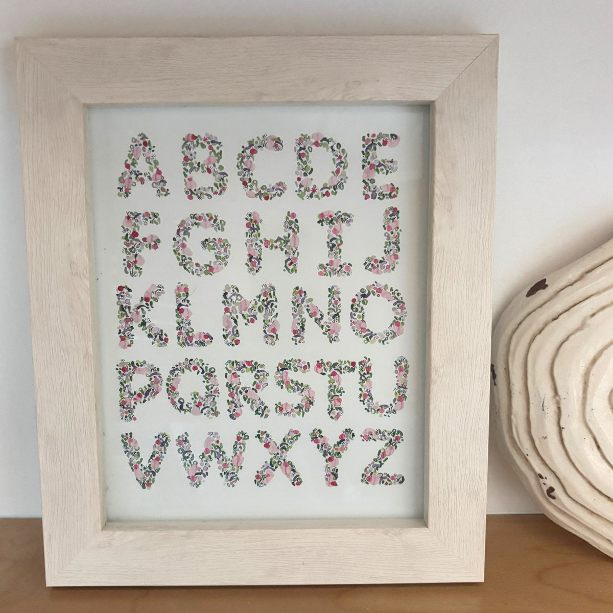 Abstract Alphabet Art Print - 8x10
