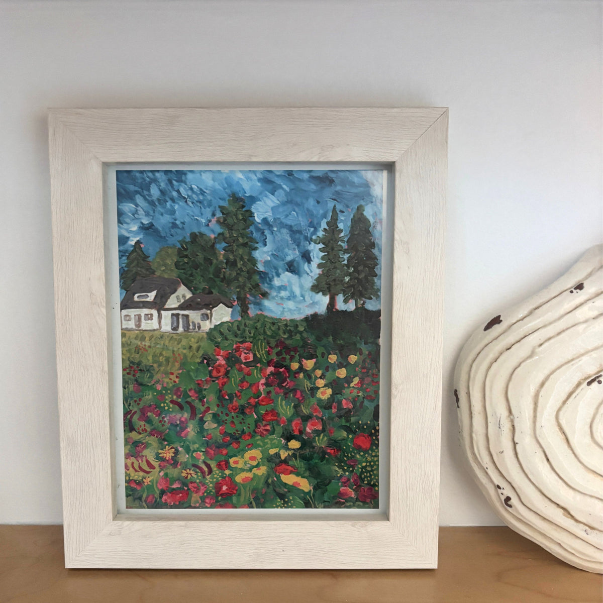 'Flower Fields at Schoolhouse Farm' Art Print - 8x10