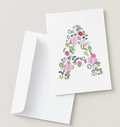 Abstract Monogram Card