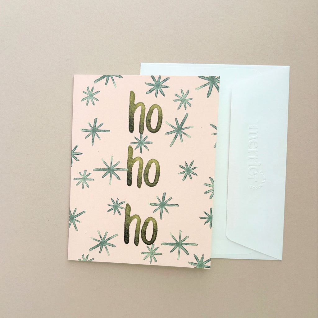 Ho Ho Ho Holiday Greeting Card