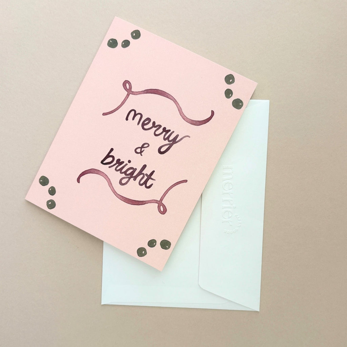 Merry & Bright Holiday Greeting Card