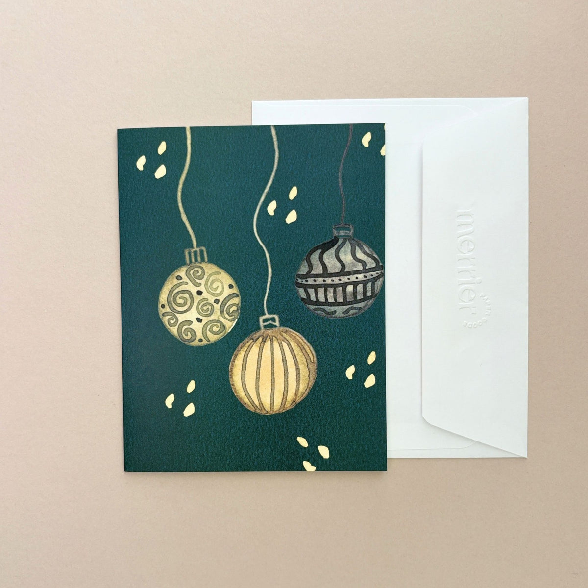 Merry Ornaments Holiday Greeting Card
