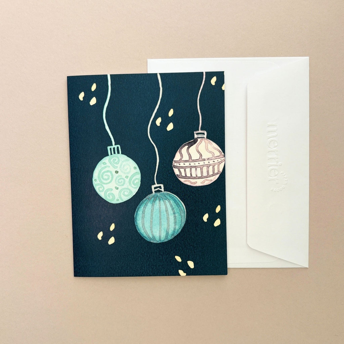 Merry Ornaments Holiday Greeting Card
