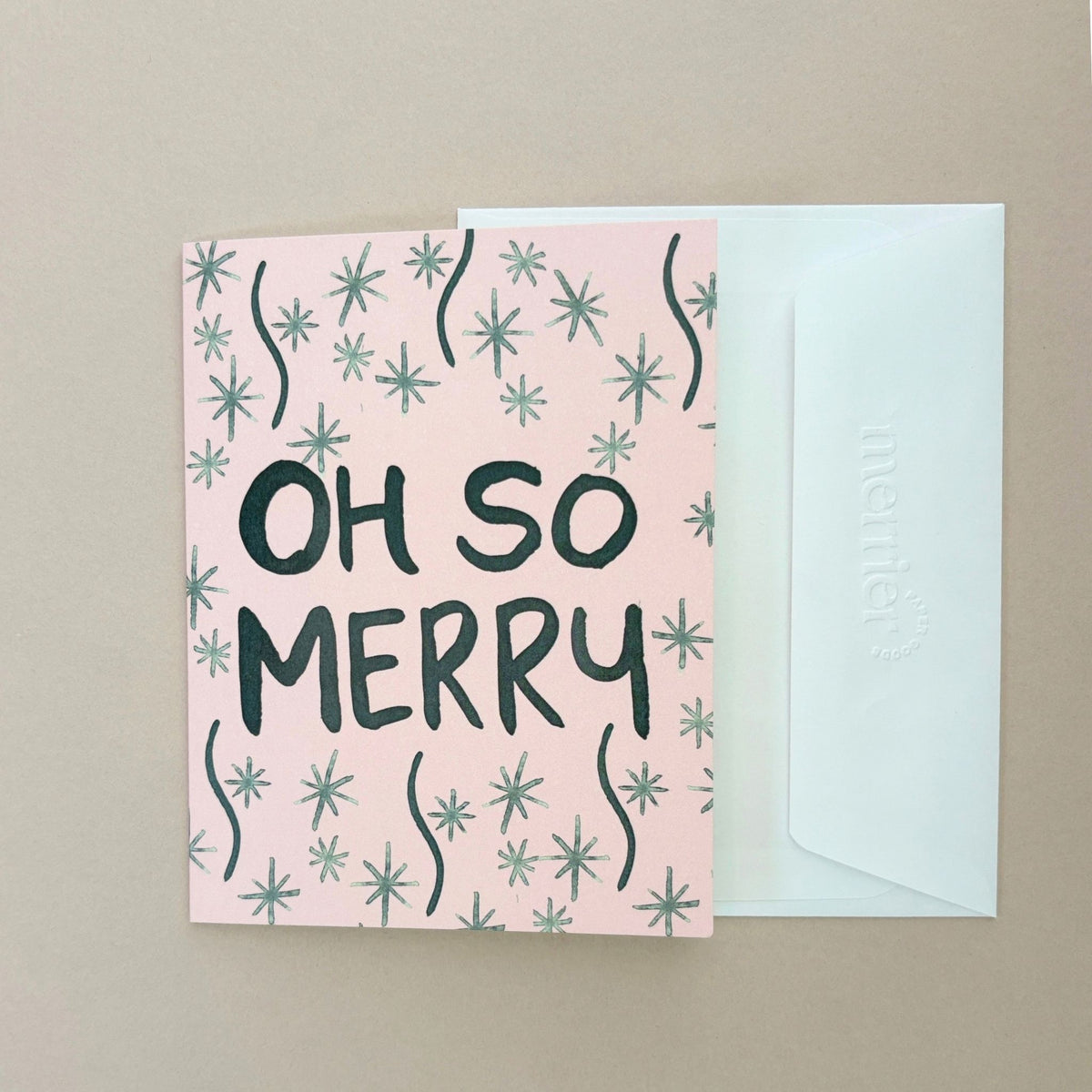 Oh So Merry Holiday Greeting Card
