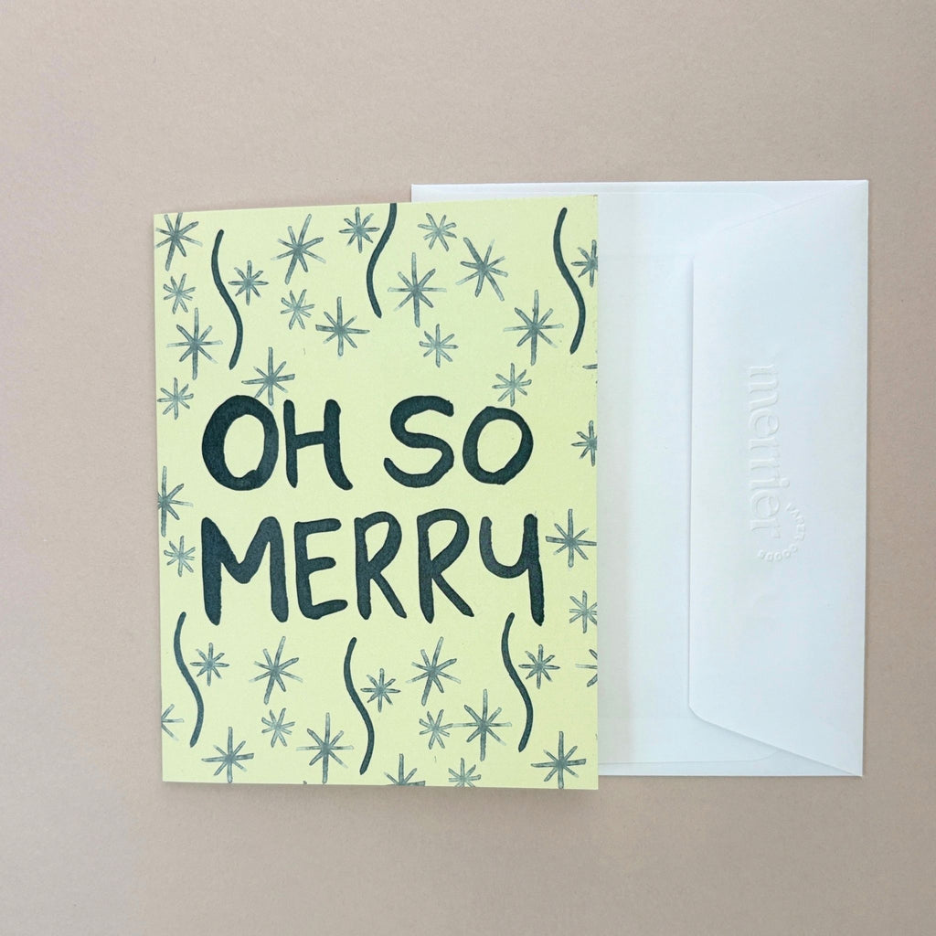 Oh So Merry Holiday Greeting Card