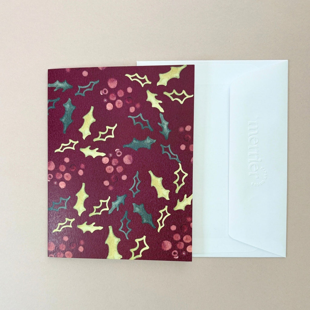 Holly Holiday Greeting Card