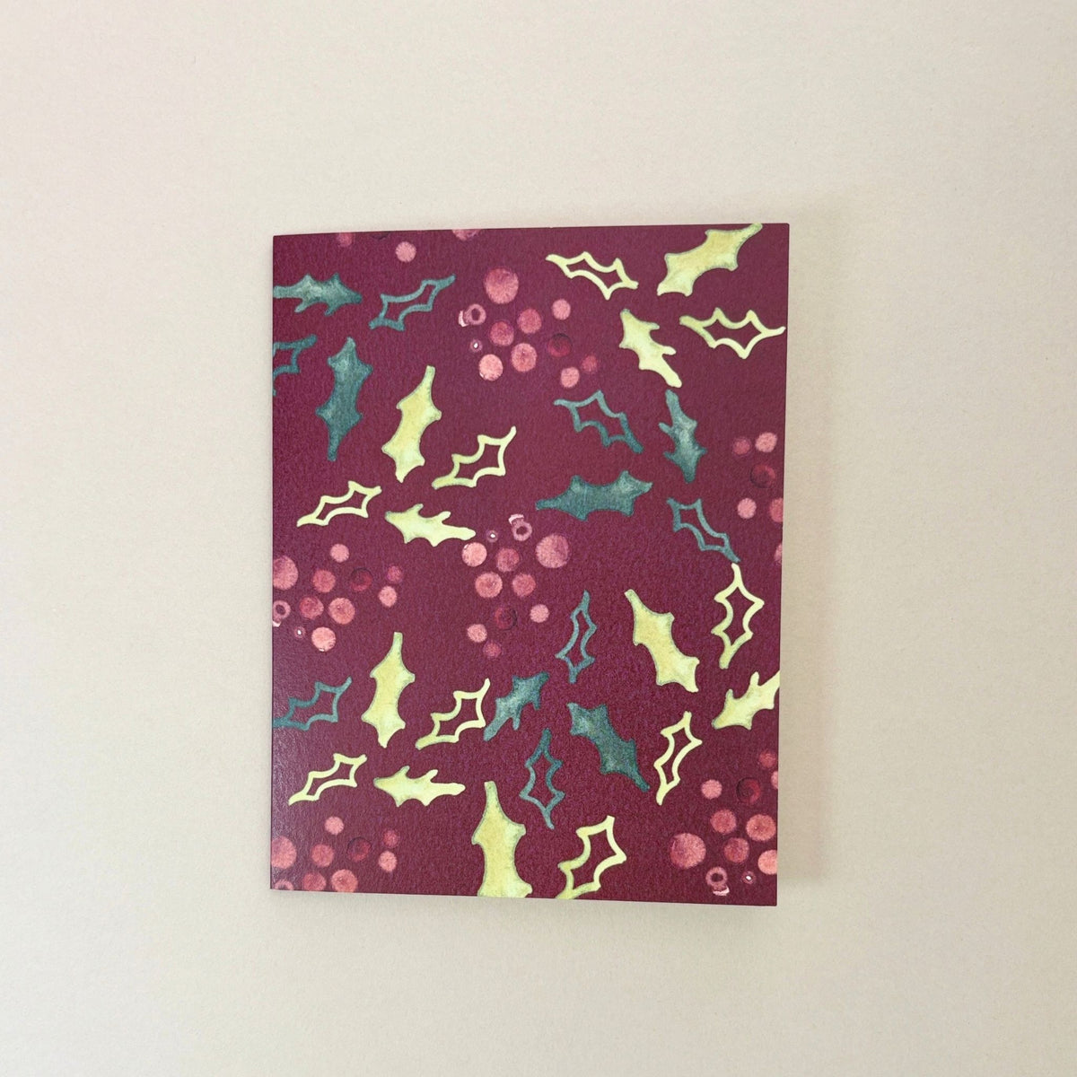 Holly Holiday Greeting Card