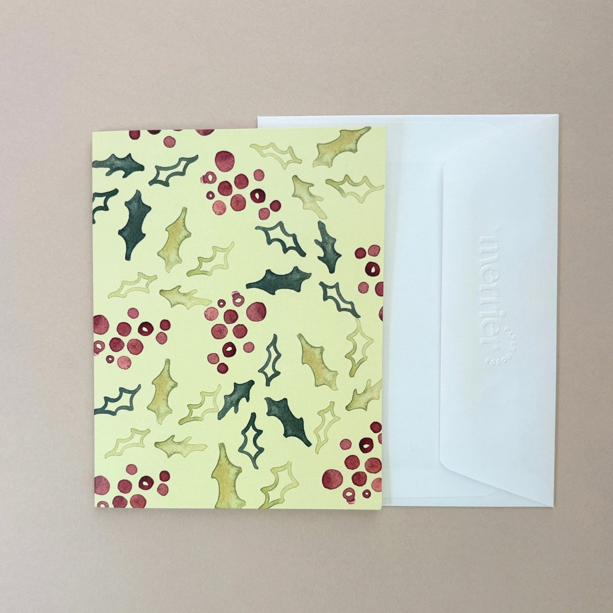 Holly Holiday Greeting Card