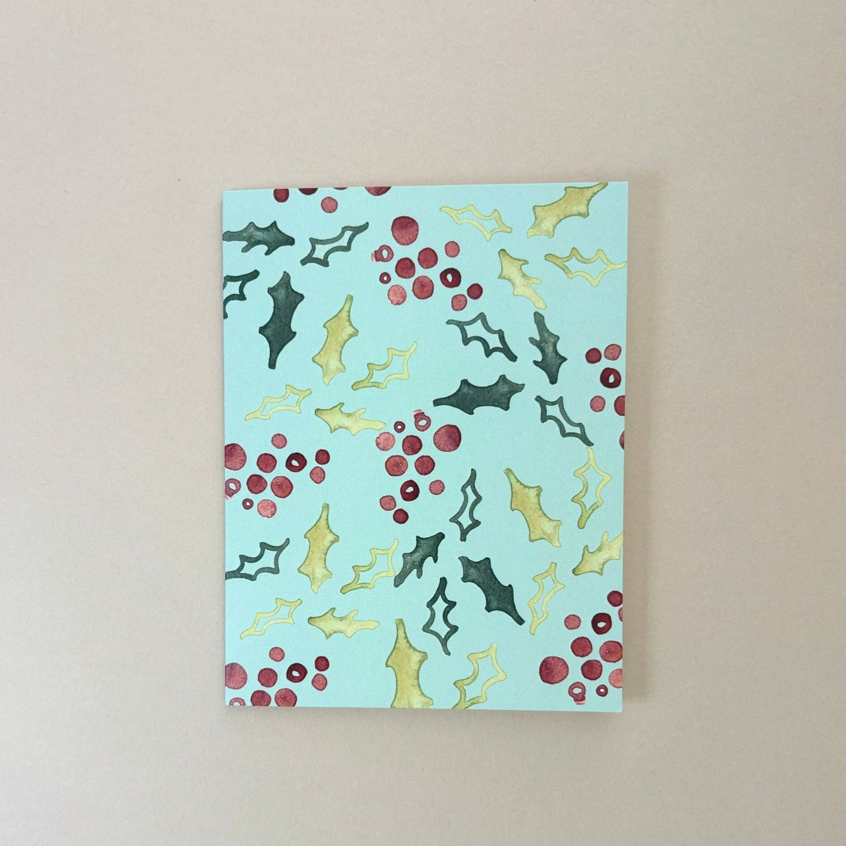 Holly Holiday Greeting Card