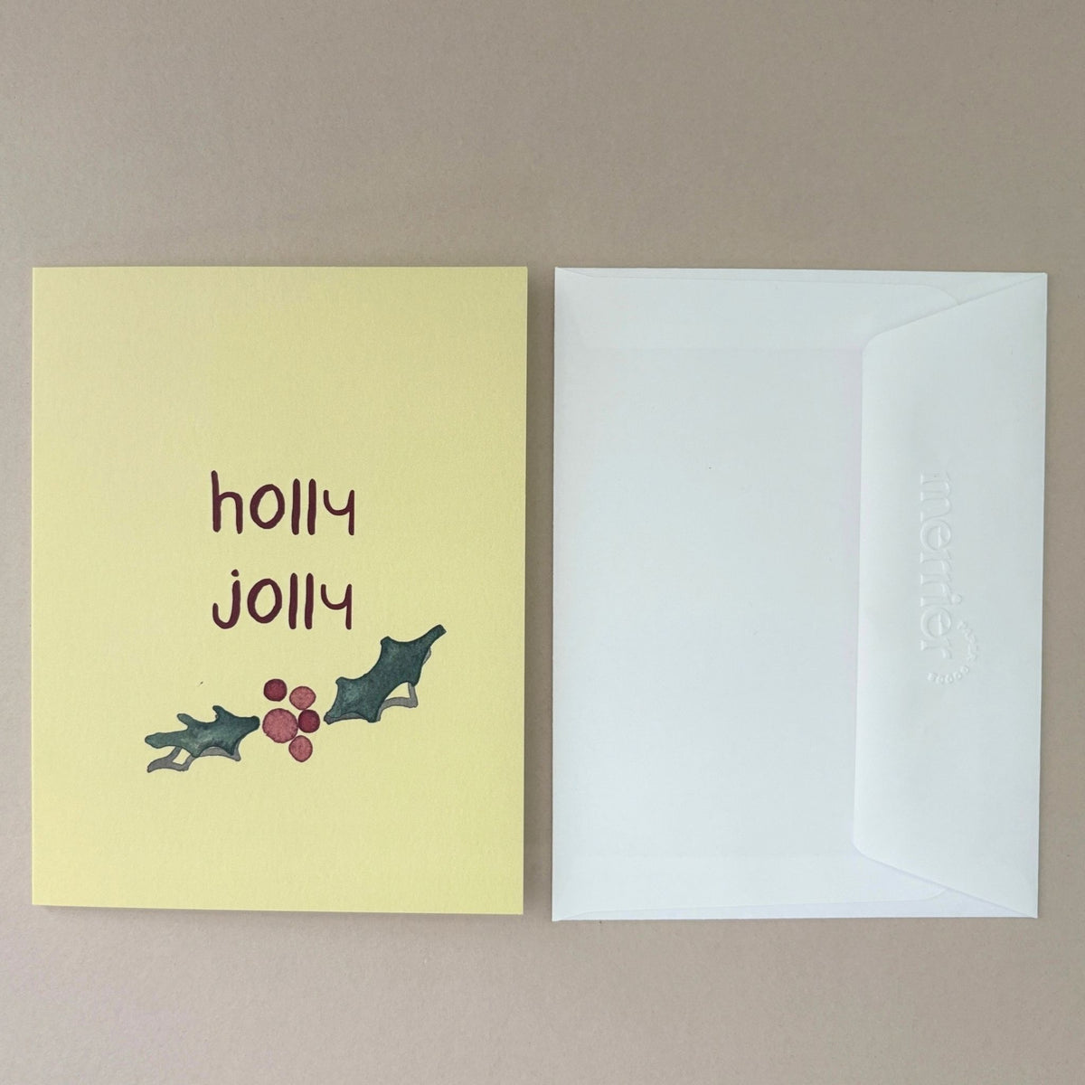 Holly Jolly Holiday Greeting Card