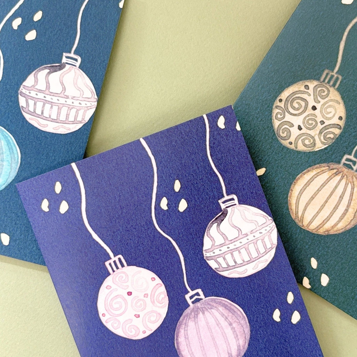 Merry Ornaments Holiday Greeting Card