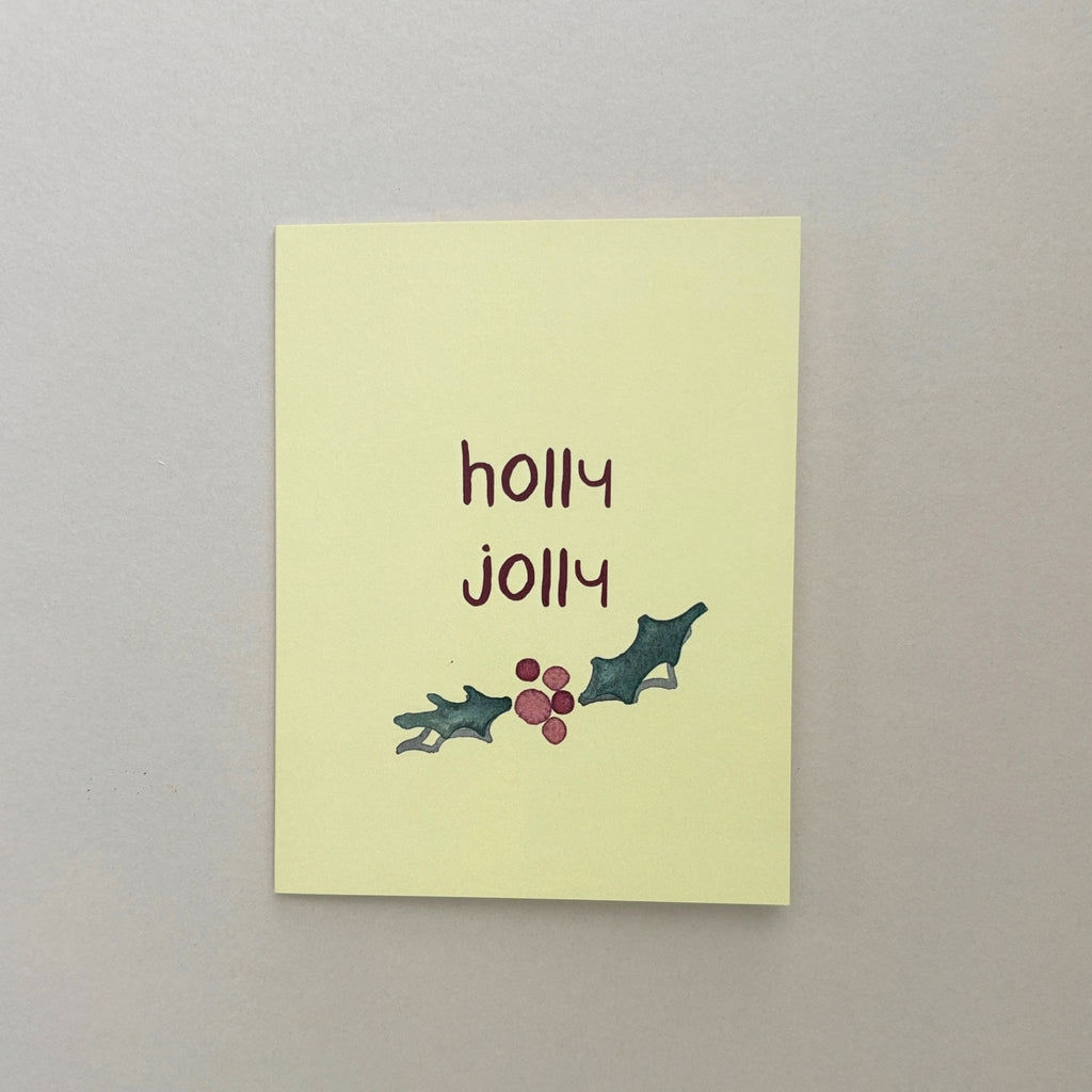 Holly Jolly Holiday Greeting Card