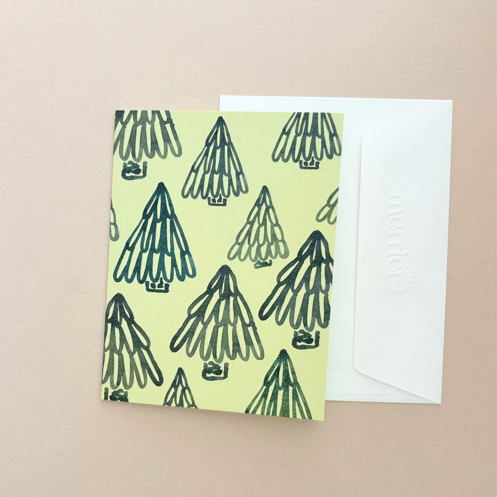Fir Trees for All Holiday Greeting Card