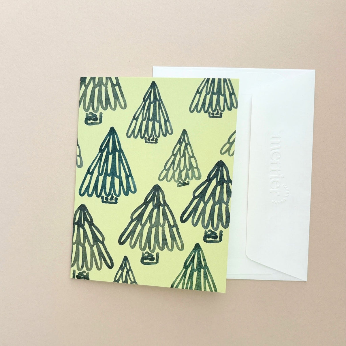 Fir Trees for All Holiday Greeting Card