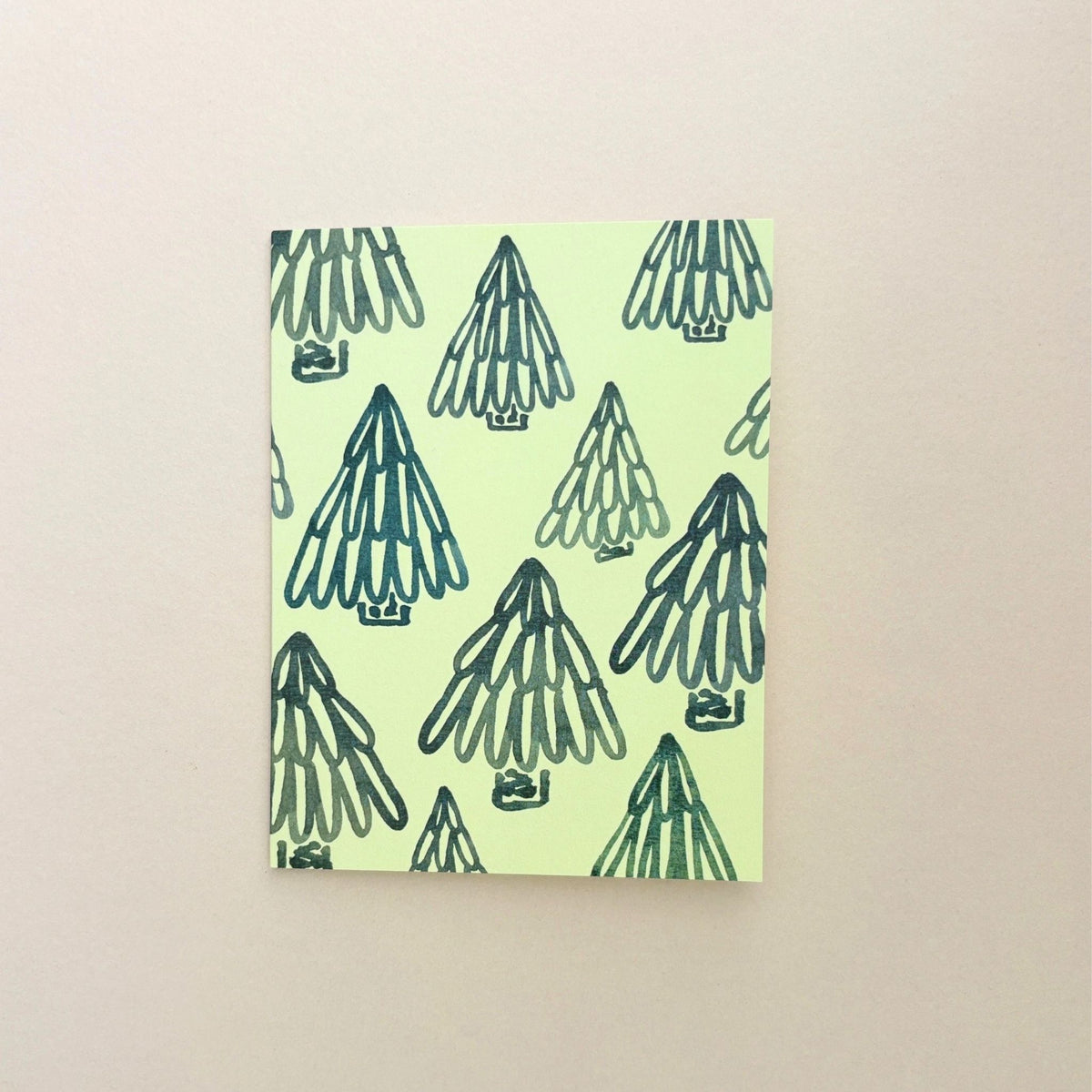 Fir Trees for All Holiday Greeting Card
