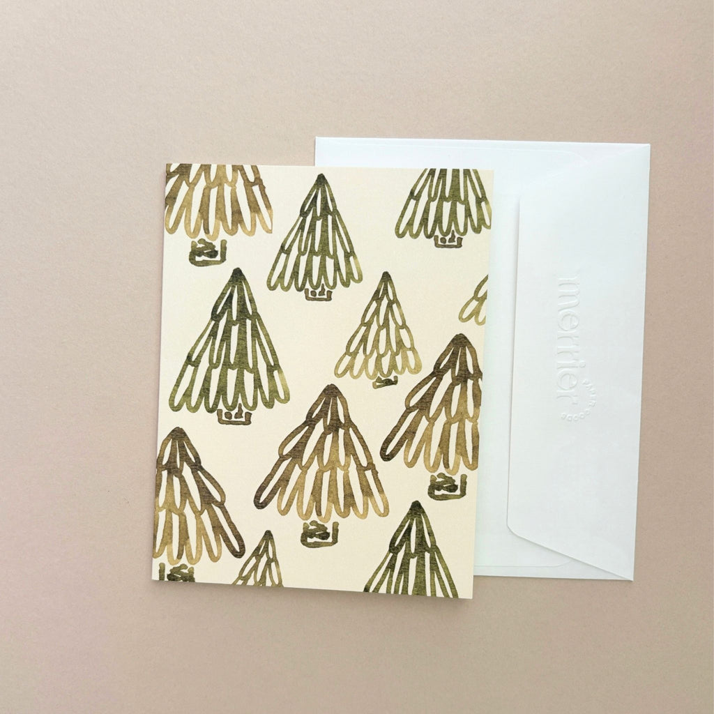 Fir Trees for All Holiday Greeting Card