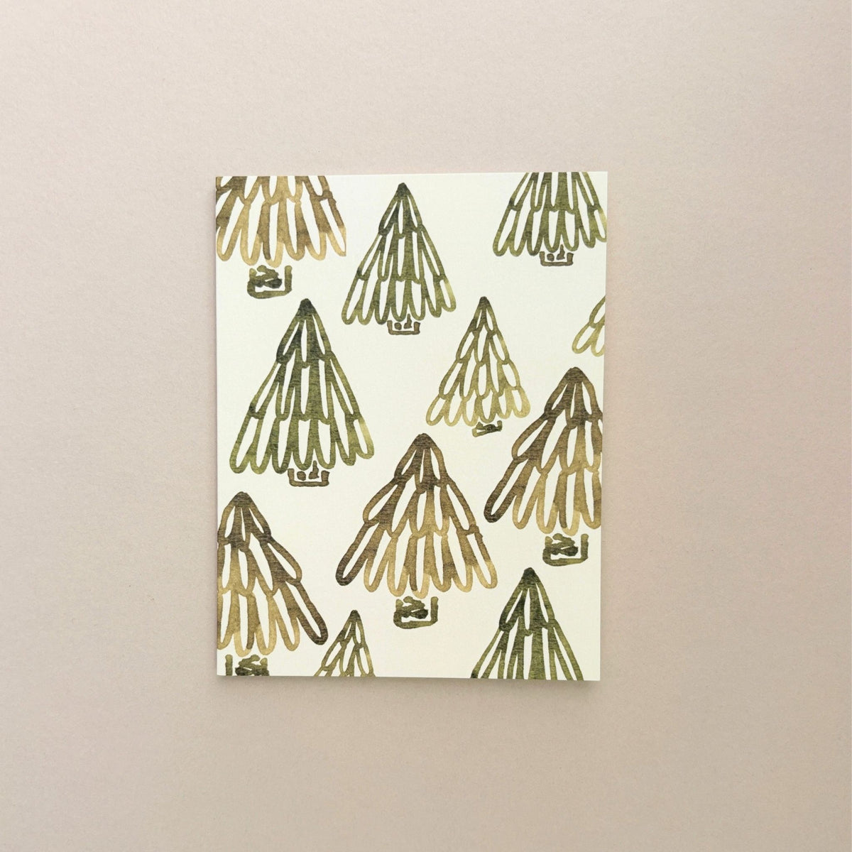 Fir Trees for All Holiday Greeting Card