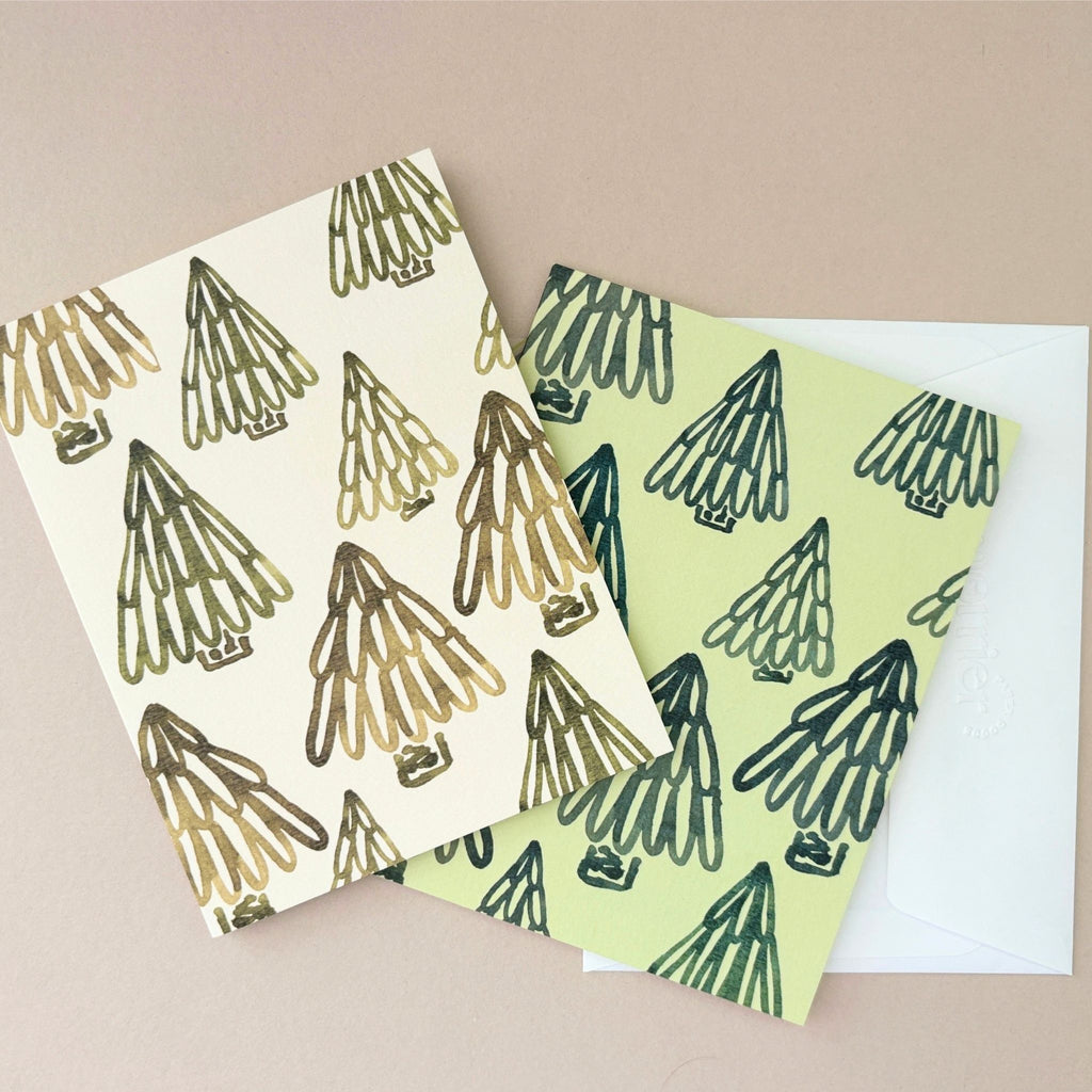 Fir Trees for All Holiday Greeting Card