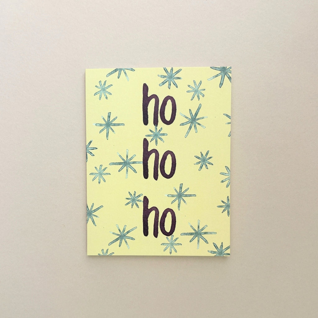 Ho Ho Ho Holiday Greeting Card