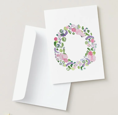 Abstract Monogram Card