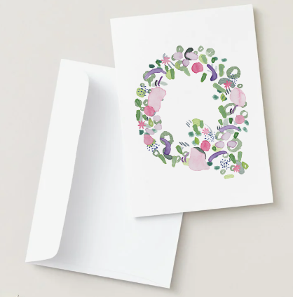 Abstract Monogram Card