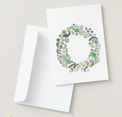 Abstract Monogram Card