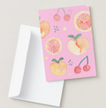 Citrus Cherries All-Over Print Card