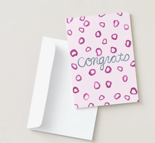Congrats Dot Card