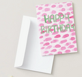 Pink Dot Happy Birthday Card