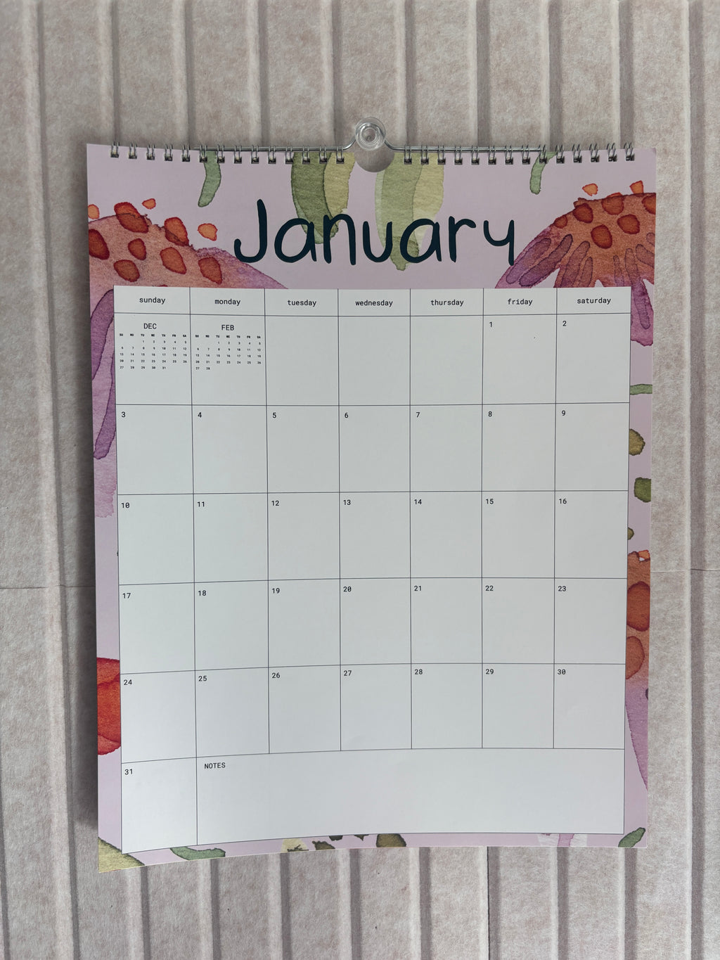 2027 12-Month Hanging Wall Calendar