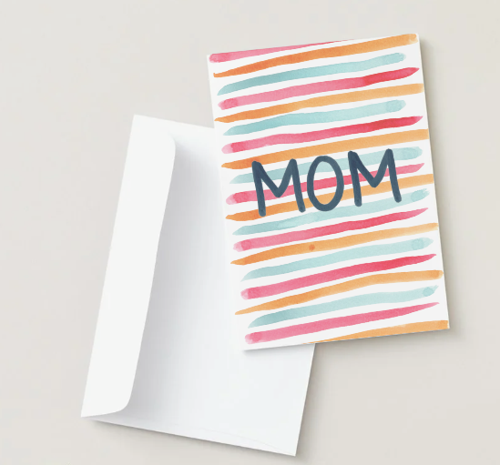 Mom Organic Stripes Card
