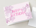 Pink Blossom Birthday Card