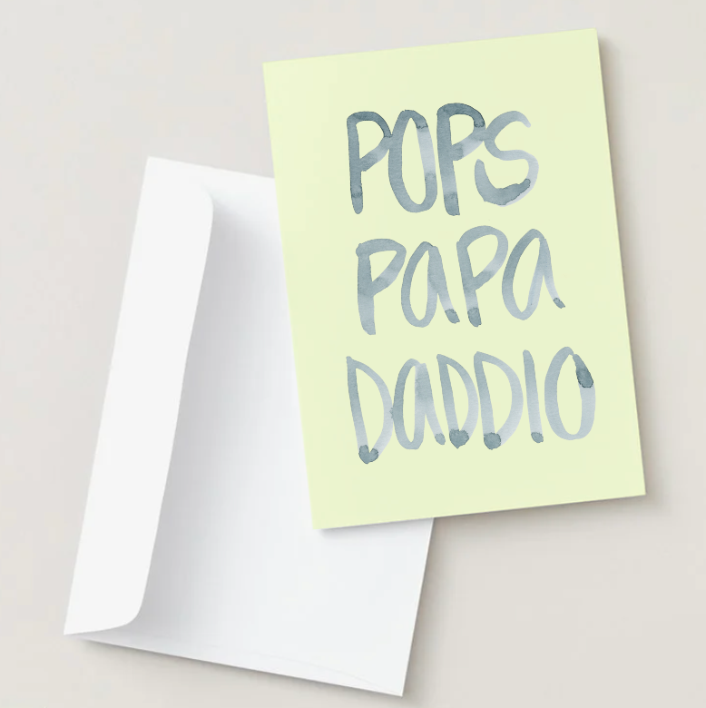 Pops Papa Daddio Card